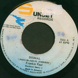 Frankie Paul Dismal USED VINYL 7INCH 45 RPM