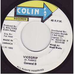 General B Vicegrip USED VINYL 7INCH 45 RPM SINGLE