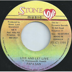 Papa San Live And Let Live USED VINYL 7INCH 45 RPM