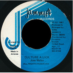 Josey Wales Culture A Lick USED VINYL 7INCH 45 RPM