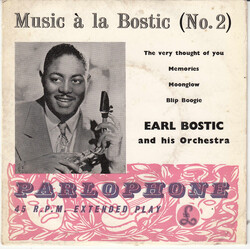 Earl Bostic And His Orchestra Music À La Bostic (No.2) USED VINYL 7INCH 45 RPM EP