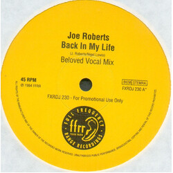 Joe Roberts Back In My Life (Remix) USED VINYL 12INCH PROMO