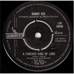Bobby Vee A Forever Kind Of Love VINYL 7" USED