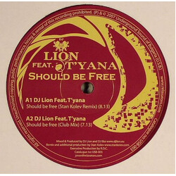DJ Lion (3) / T'yana Should Be Free VINYL 12" USED