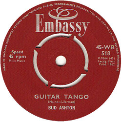 Bud Ashton / Paul Rich Guitar Tango / Roses Are Red USED VINYL 7INCH 45 RPM