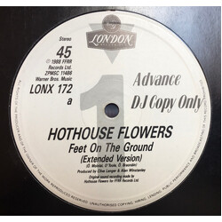 Hothouse Flowers Feet On The Ground USED VINYL 12INCH 45 RPM PROMO