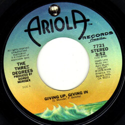 The Three Degrees Giving Up, Giving In Vinyl 7" USED