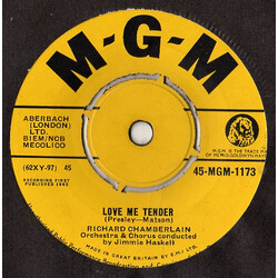 Richard Chamberlain Love Me Tender USED VINYL 7INCH 45 RPM SINGLE