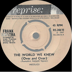Frank Sinatra The World We Knew (Over And Over) USED VINYL 7INCH 45 RPM SINGLE