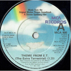 John Williams (4) Theme From E.T. (The Extra Terrestrial) USED VINYL 7INCH