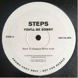 Steps You'll Be Sorry VINYL 12" USED