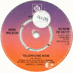 Meri Wilson Telephone Man USED VINYL 7INCH SINGLE