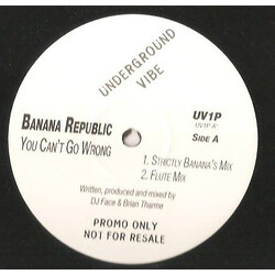 Banana Republic You Can't Go Wrong USED VINYL 12INCH PROMO