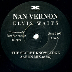 Nan Vernon Elvis Waits... (Secret Knowledge Remixes) USED VINYL PROMO 12INCH