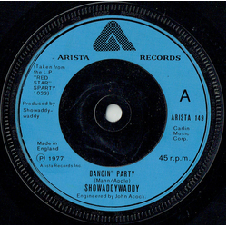 Showaddywaddy Dancin' Party Vinyl 7" USED