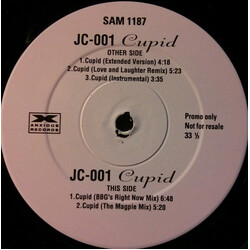 JC-001 Cupid USED VINYL 12INCH 33 S RPM PROMO