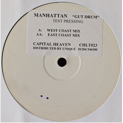 Manhattan Gut Drum USED VINYL 12INCH TEST PRESSING WHITE LABEL