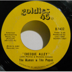 The Mamas & The Papas Creeque Alley / I Saw Her Again USED VINYL 7INCH 45 RPM SINGLE