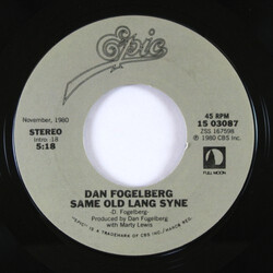 Dan Fogelberg Same Old Lang Syne / Hard To Say USED VINYL 7INCH 45 RPM SINGLE STYRENE STEREO