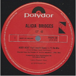 Alicia Bridges Body Heat USED VINYL 12INCH 45 RPM