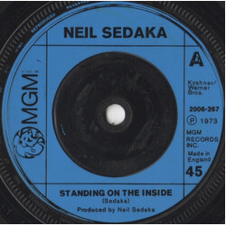 Neil Sedaka Standing On The Inside USED VINYL 7INCH 45 RPM