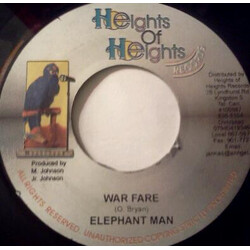 Elephant Man War Fare USED VINYL 7INCH 45 RPM