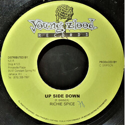 Richie Spice Up Side Down USED VINYL 7INCH 45 RPM