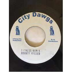 Bounty Killer Fitness (Remix) USED VINYL 7INCH 45 RPM UNOFFICIAL RELEASE