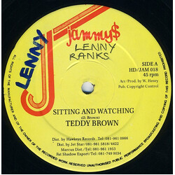 Teddy Brown / Sluggy Ranks Sitting And Watching / My Sound Vinyl 12" USED