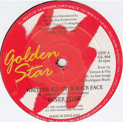 Inner Zone Written All Over Your Face Vinyl 12" USED
