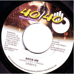 Crissy D Rock Me Vinyl 7" USED