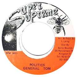General Tom Politics Vinyl 7" USED