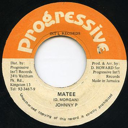 Johnny P Matee / Version Vinyl 7" USED
