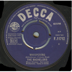 The Bachelors Whispering Vinyl 7" USED