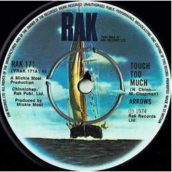 Arrows (2) Touch Too Much Vinyl 7" USED