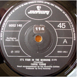 Faron Young It's Four In The Morning Vinyl 7" USED