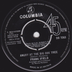 Frank Ifield Angry At The Big Oak Tree Vinyl 7" USED