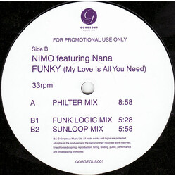 Nimo Funky (My Love Is All You Need) USED VINYL 12INCH PROMO