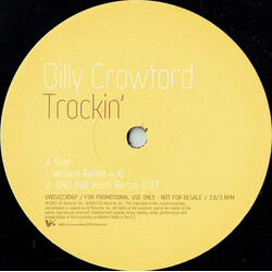 Billy Crawford Trackin' USED VINYL 12INCH 33 S RPM SINGLE PROMO