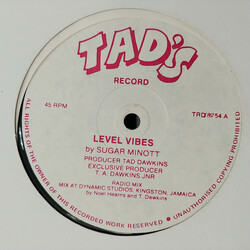 Sugar Minott Level Vibes USED VINYL 12INCH 45 RPM