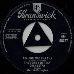 Tommy Dorsey And His Orchestra / Warren Covington Tea For Two Cha Cha USED VINYL 7INCH 45 RPM SINGLE