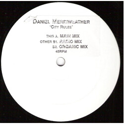 Daniel Merriweather City Rules USED VINYL 12INCH 45 RPM WHITE LABEL
