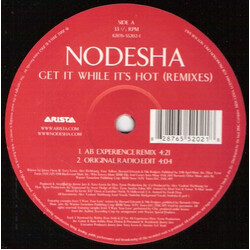 Nodesha Get It While It's Hot (Remixes) USED VINYL 12INCH 33 S RPM PROMO
