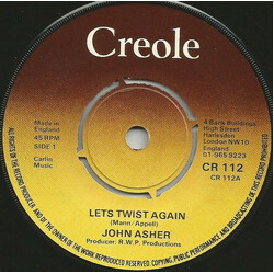 John Asher / The Ashers Let's Twist Again / Twister VINYL 7" USED