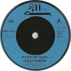 Lesley Duncan Watch The Tears USED VINYL 7INCH 45 RPM SINGLE