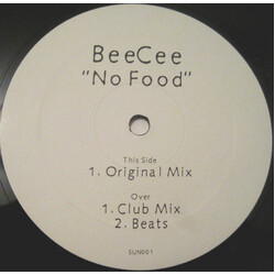 Bee Cee No Food USED VINYL 12INCH 45 RPM LIMITED EDITION PROMO WHITE LABEL