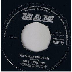 Gilbert O'Sullivan Ooh-Wakka-Doo-Wakka-Day USED VINYL 7INCH 45 RPM SINGLE
