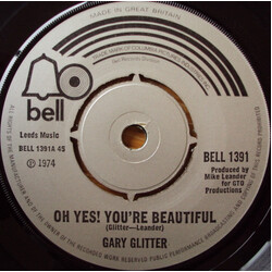 Gary Glitter Oh Yes! You're Beautiful USED VINYL 7INCH 45 RPM SINGLE