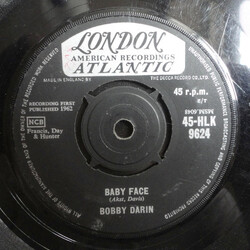 Bobby Darin Baby Face USED VINYL 7INCH 45 RPM SINGLE