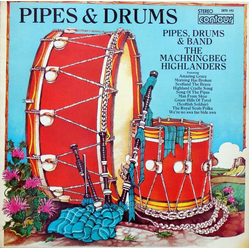 The Machringbeg Highlanders Pipes & Drums Vinyl LP USED